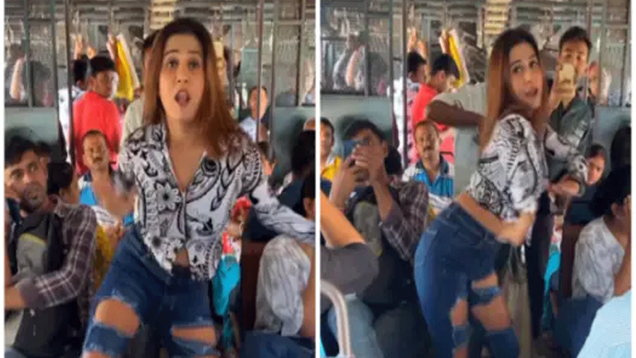 Viral Video | భోజ్‌పురి సాంగ్‌కు ట్రైన్‌లో యువ‌తి డ్యాన్స్ : ఇదేం ప‌నంటూ ఓ రేంజ్‌లో ఆడుకున్న నెటిజ‌న్లు