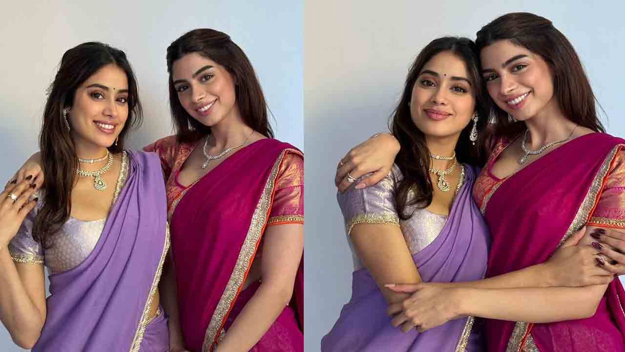 Jaanvi Kapoor | లంగా ఓణీలో మెరిసిపోతున్న జాన్వీ, ఖుషి కపూర్.. ఫొటోలు వైర‌ల్