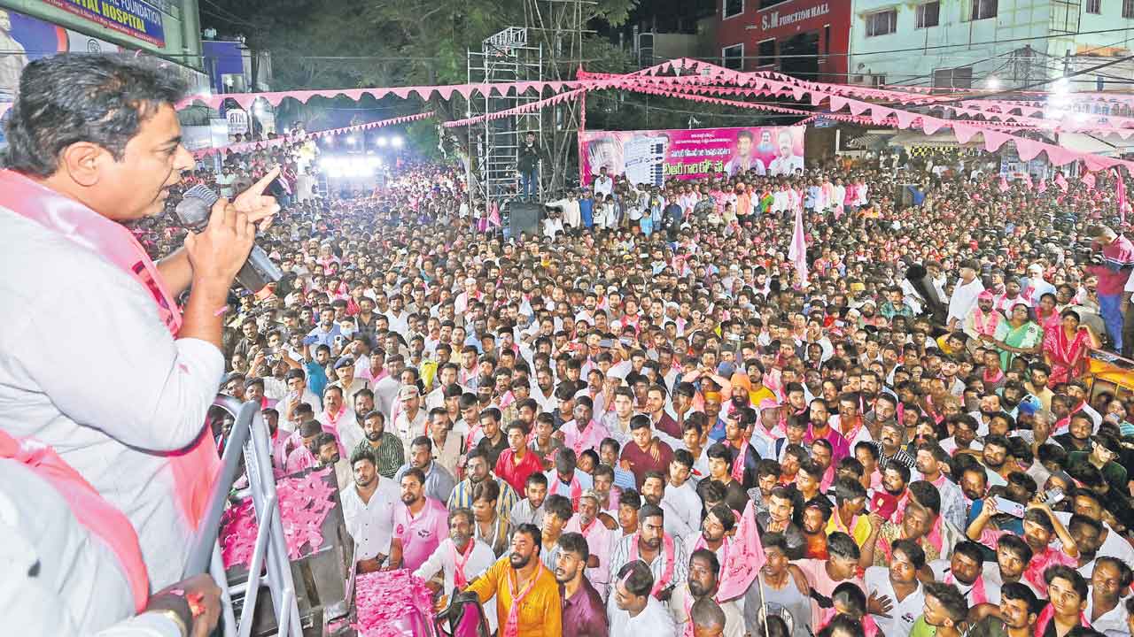 నరహంతక కాంగ్రెస్‌ వందల మంది బిడ్డలను పొట్టనబెట్టుకున్నది: కేటీఆర్‌