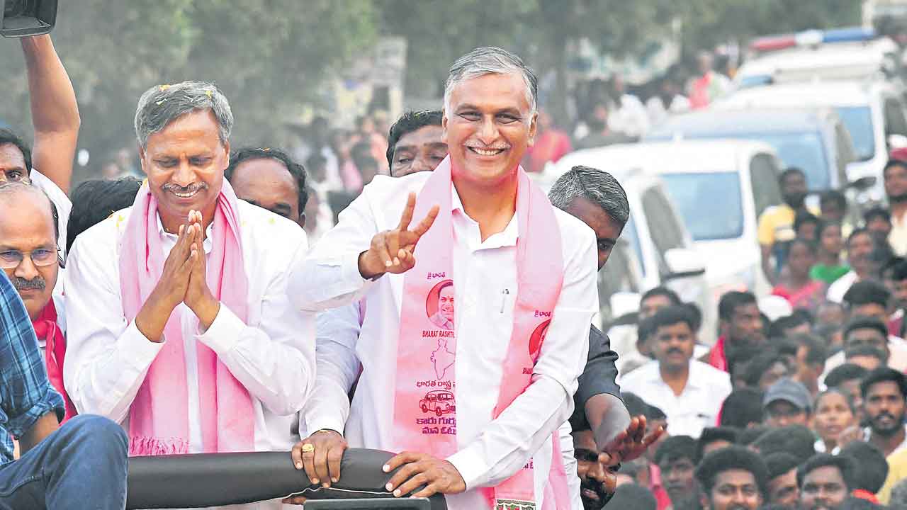 Minister Harish Rao | రిస్క్‌ వద్దు.. కారుకే గుద్దు.. రోడ్‌షోల్లో మంత్రి హరీశ్‌రావు