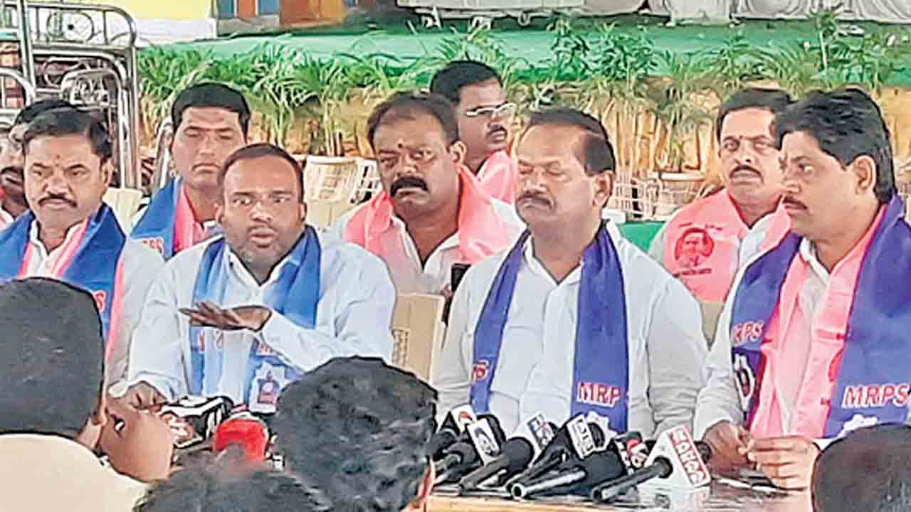 బీఆర్‌ఎస్‌కే టీఎస్‌ ఎమ్మార్పీఎస్‌ మద్దతు