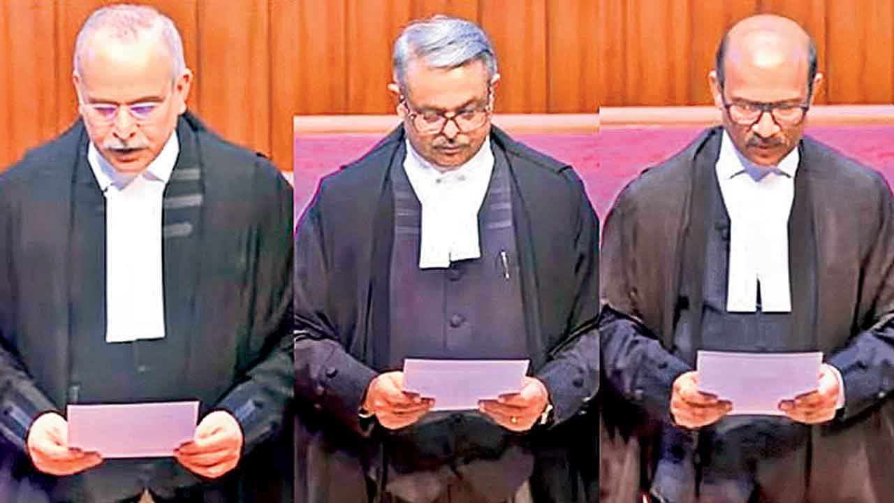 సుప్రీంకోర్టుకు ముగ్గురు కొత్త జడ్జీలు