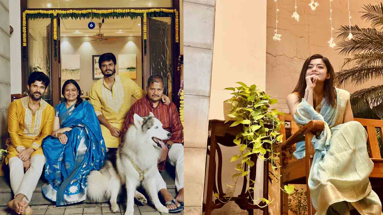 Rashmika Mandana | విజయ్ ఇంట్లో రష్మిక దీపావ‌ళి సెలబ్రేషన్స్.. మళ్లీ దొరికిపోయిన కన్నడ బ్యూటీ