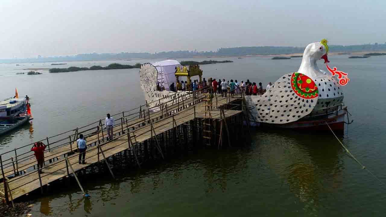 హంస వాహనానికి ట్రయల్ రన్