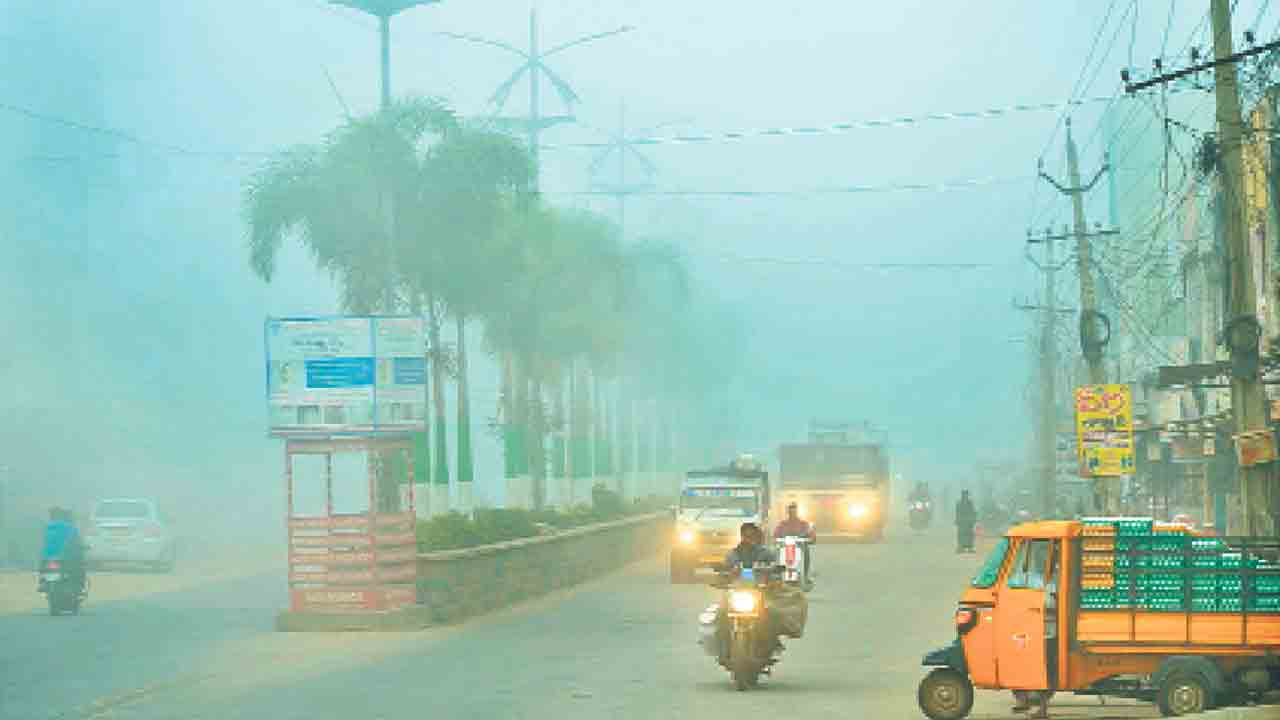 కమ్మేసిన పొగమంచు