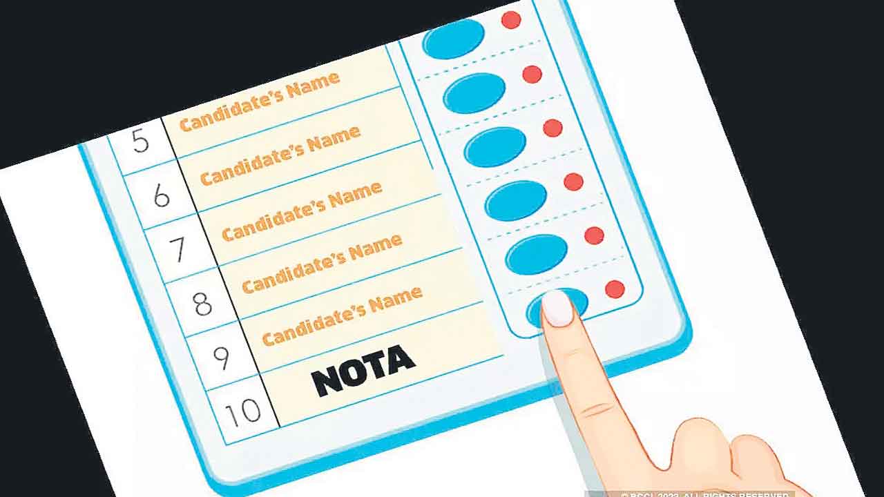 నోటాను నొక్కేశారు..