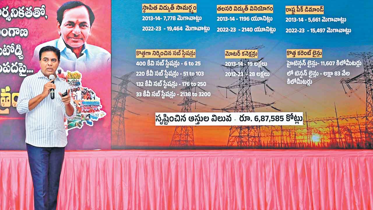 KTR | అప్పు కాదు భవిష్యత్తుకు పెట్టుబడి.. తెలంగాణ వెలుగు జిలుగులను ఎలా ఖరీదు కడతారు?: కేటీఆర్‌