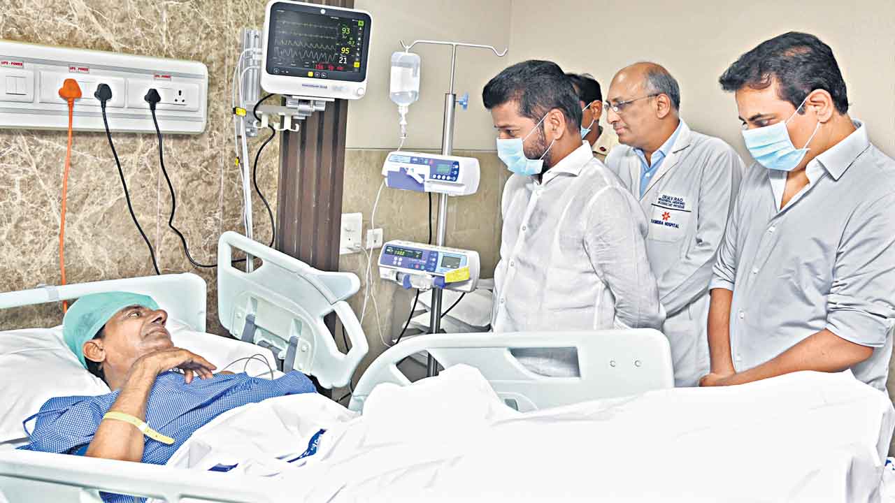 KCR | కేసీఆర్‌కు రేవంత్‌ పరామర్శ.. త్వరగా కోలుకోవాలని ఆకాంక్ష
