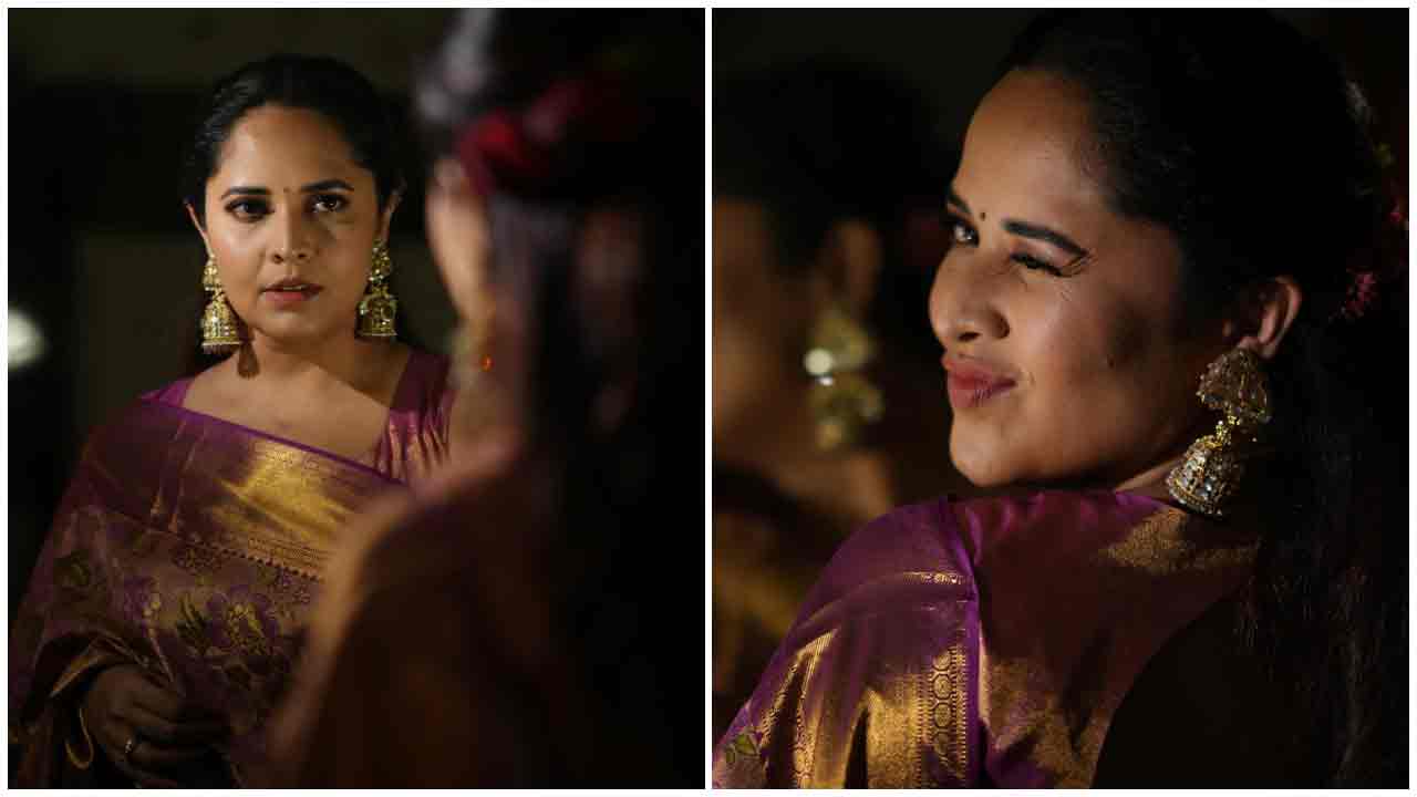 Anasuya Bharadwaj | పట్టుచీరలో కన్నుగీటుతున్న అనసూయ భరద్వాజ్..