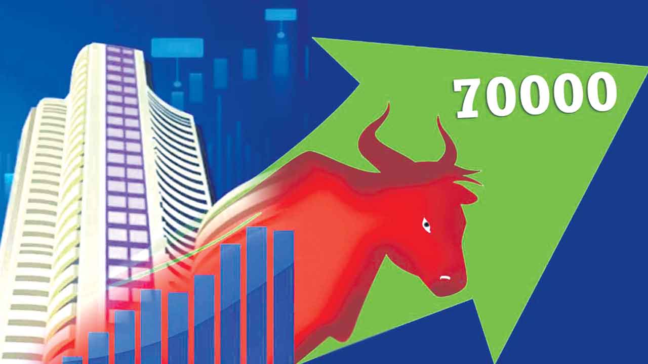 70 వేల దిశగా సెన్సెక్స్‌
