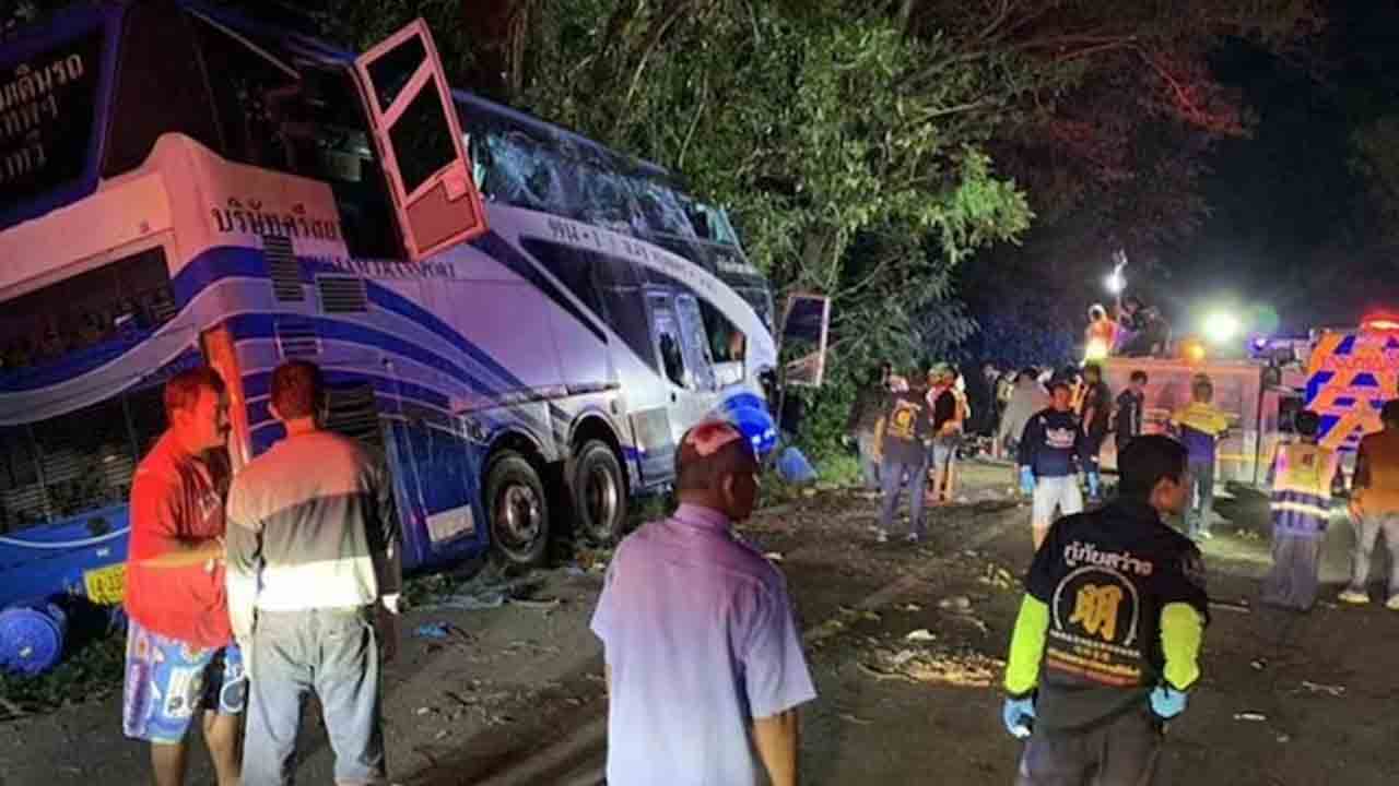 Accident | చెట్టును ఢీ కొట్టిన బస్సు.. 14 మంది మృతి