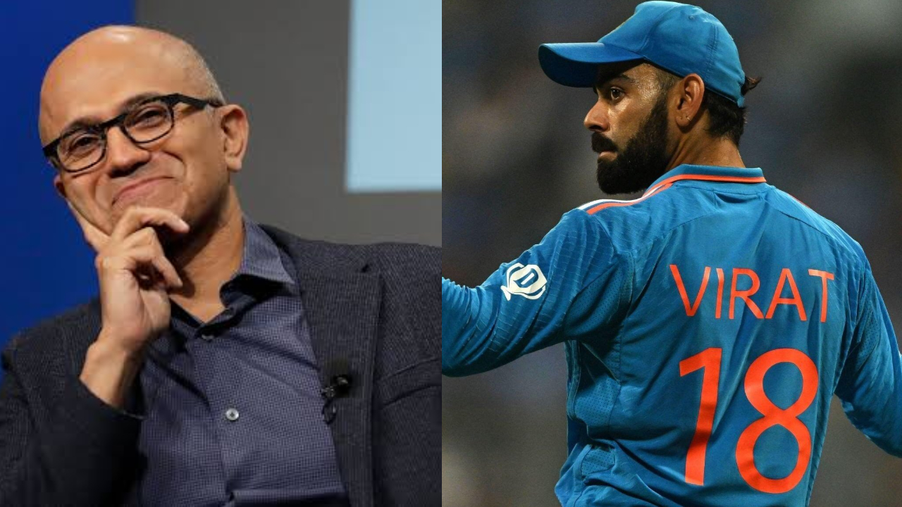 Virat Kohli – Satya Nadella: కోహ్లీ ఎంత కొట్టాడు..?  భార‌త్ స్కోరెంత‌..? సీరియ‌స్ మీటింగ్స్‌లోనూ మైక్రోసాఫ్ట్ సీఈవో ఆస‌క్తి
