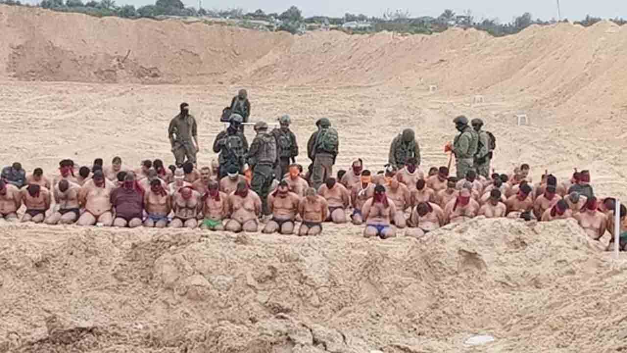 Israel forces | పట్టుబడ్డ పాలస్తీనీయులను లోదుస్తులతో ఊరేగించిన ఇజ్రాయెల్‌ బలగాలు.. Video