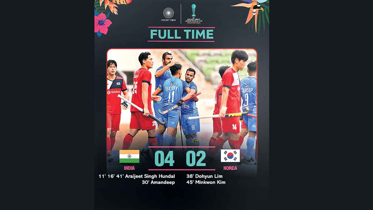 అర్జీత్‌ హ్యాట్రిక్‌తో భారత్‌ బోణీ