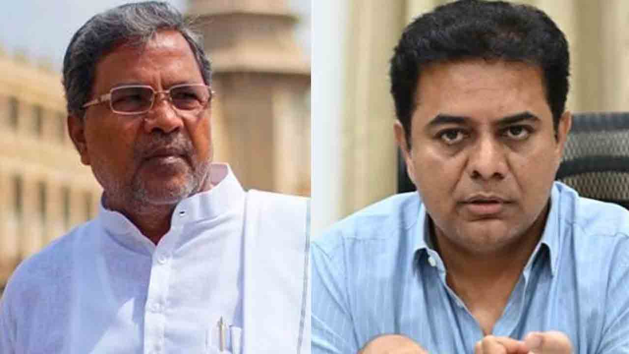 కాంగ్రెస్‌ హామీలపై సిద్ధు వర్సెస్‌ కేటీఆర్‌