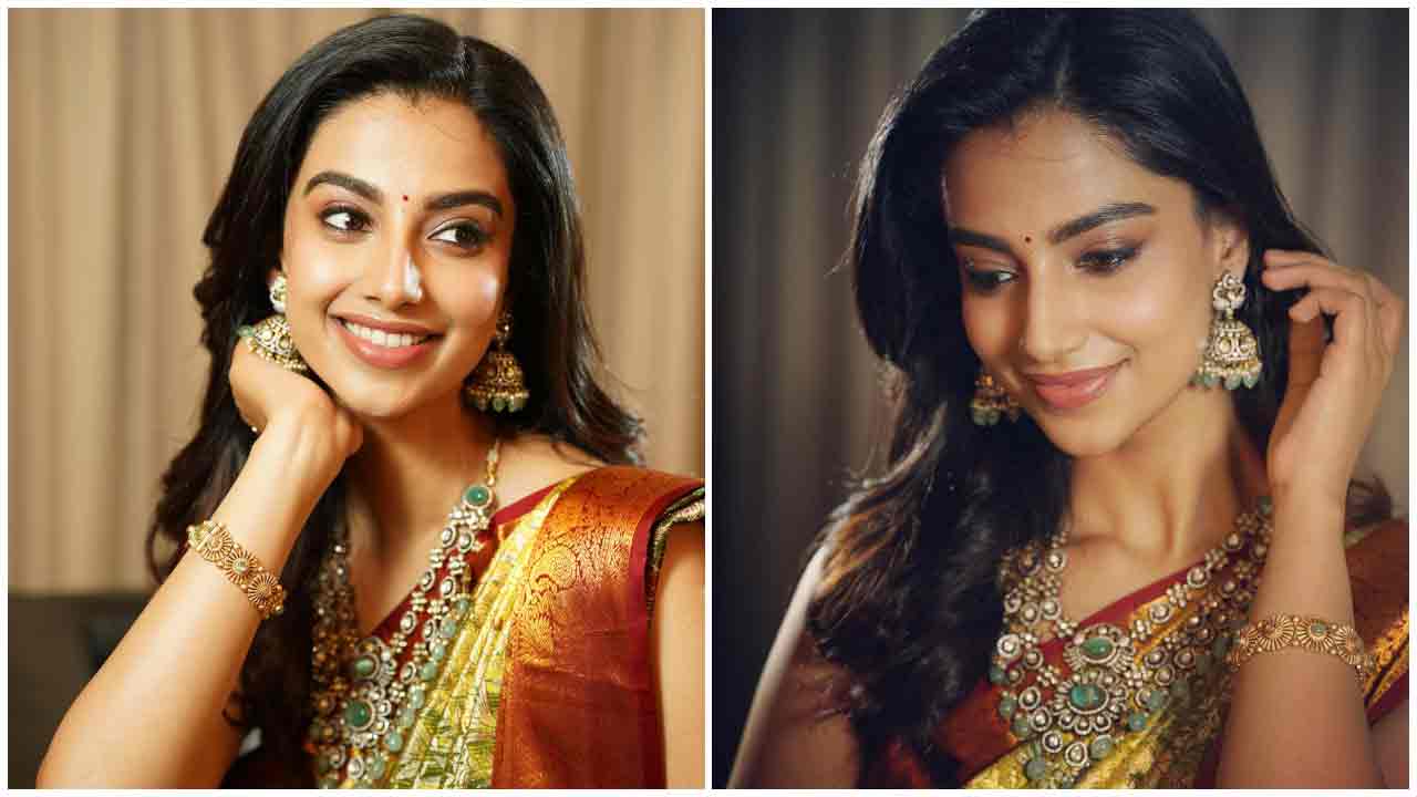 Meenakshi Chaudhary | చీరలో సిగ్గులొలికిస్తున్న మీనాక్షి చౌదరి..