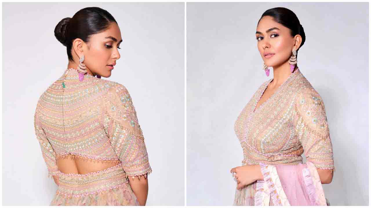 Mrunal Thakur | గులాబీ డ్రెస్‌లో గుబాళిస్తున్న మృణాల్ ఠాకూర్..