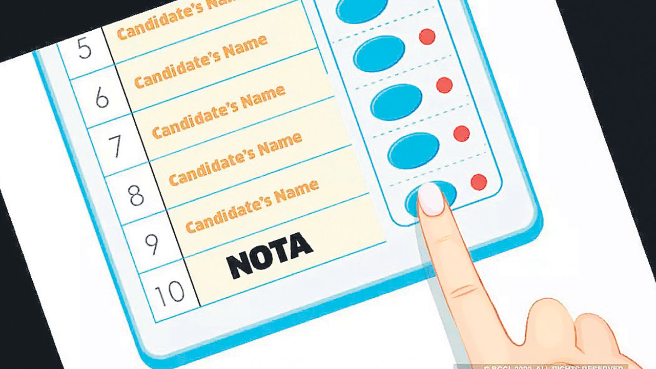 నోటాను నొక్కేశారు..