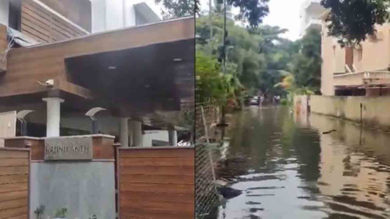 Rajinikanth | రజినీకాంత్‌ ఇంటిని చుట్టుముట్టిన వరద నీరు.. వీడియో