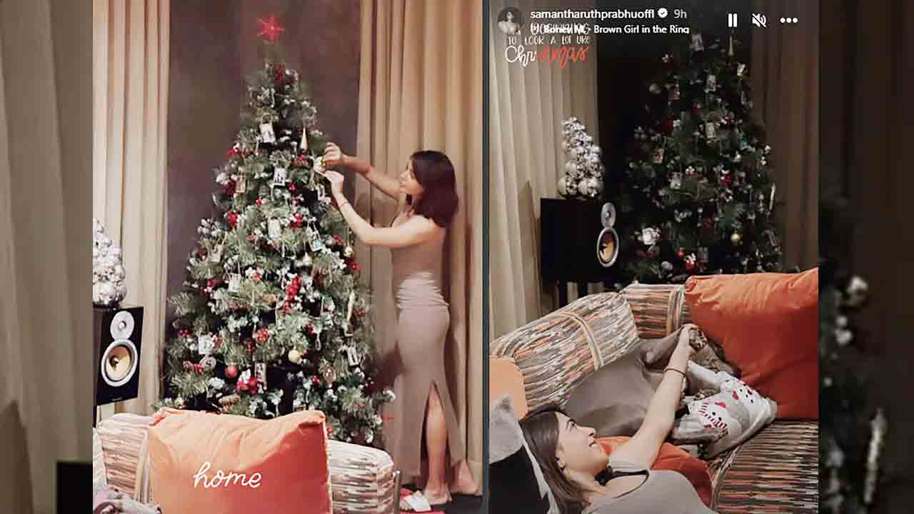 Samantha | సమంత ఇంట మొదలైన క్రిస్మస్‌ సందడి.. పిక్స్‌ షేర్‌ చేసిన నటి
