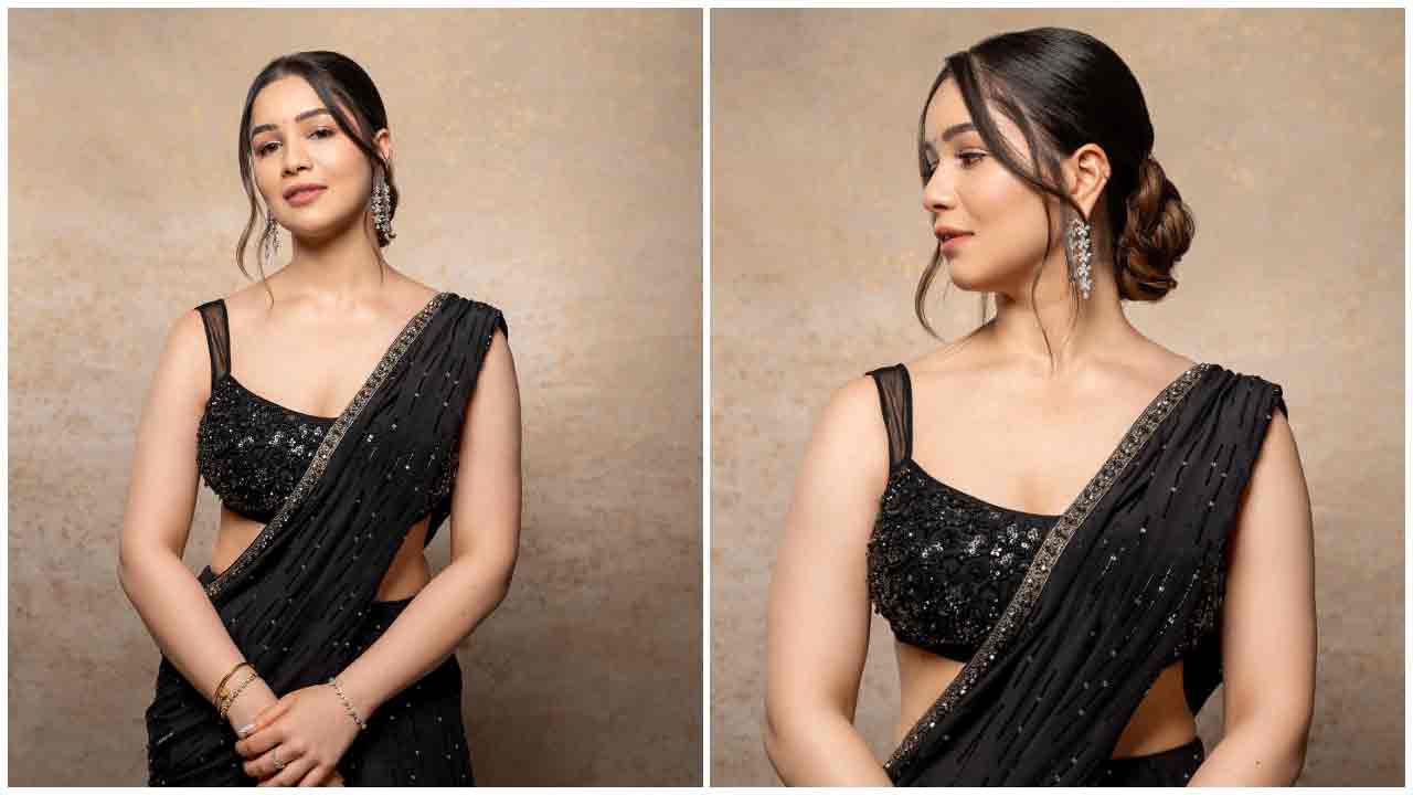 Sara Tendulkar | బ్లాక్ శారీలో సారా టెండూల్కర్ మెరుపులు..