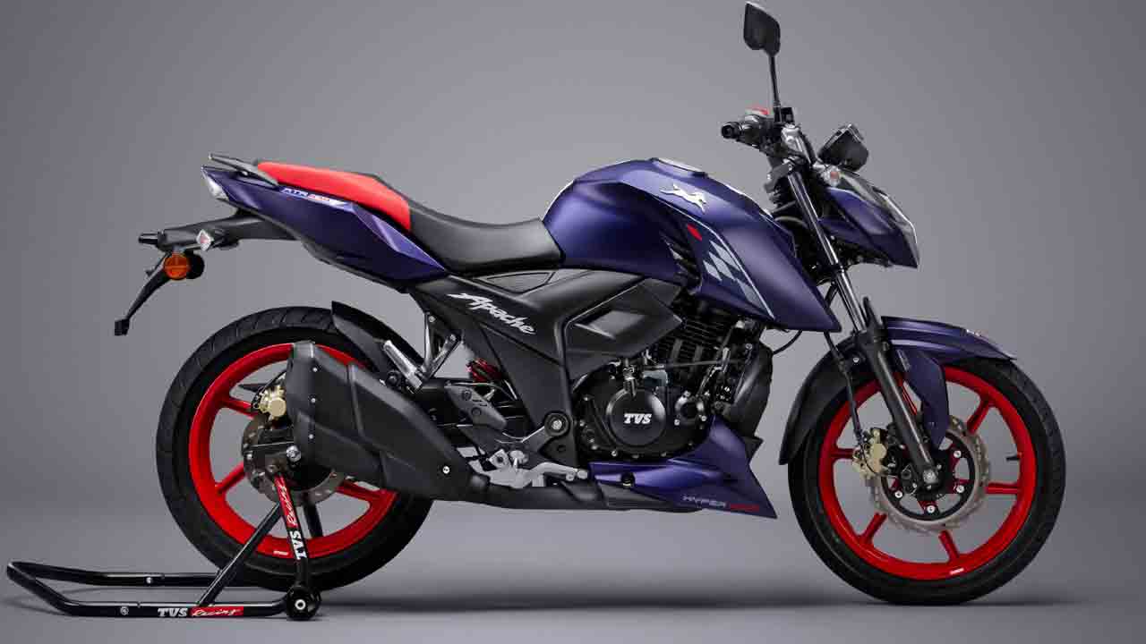 TVS Apache RTR 160 4V | టీవీఎస్ అపాచీ ఆర్టీఆర్ 160 4వీ బైక్ ఆవిష్కరణ.. ఇవీ స్పెషిఫికేషన్స్..!