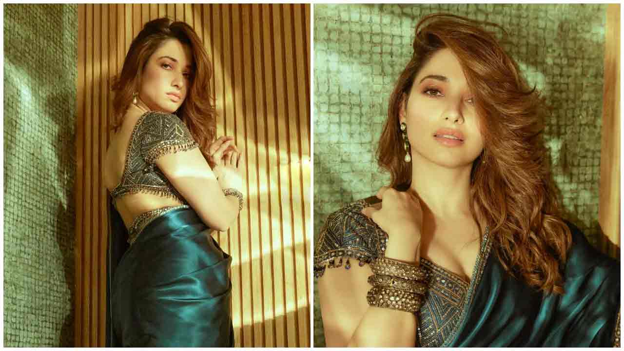 Tamannaah Bhatia | చీరకట్టులో తమన్నా భాటియా కిర్రాక్ పోజులు..