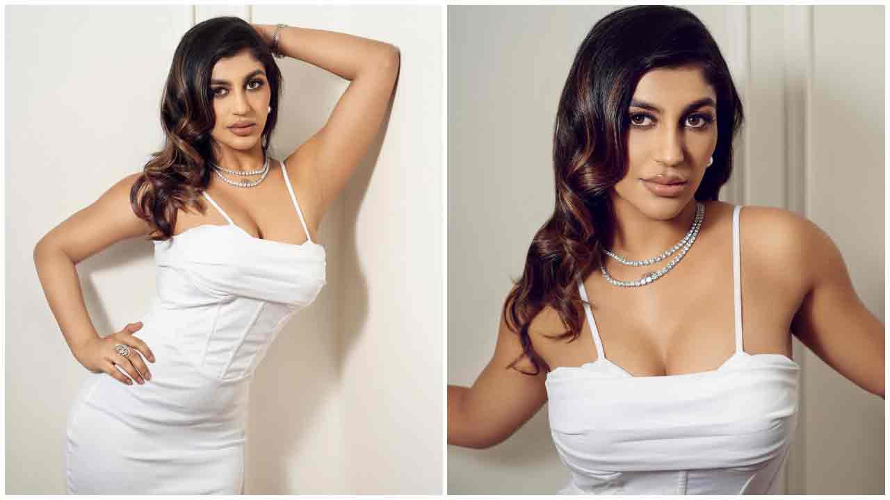 Yashika Aannand | వైట్ డ్రెస్‌లో సొగసులు ఒలకబోస్తున్న య‌షికా ఆనంద్‌..