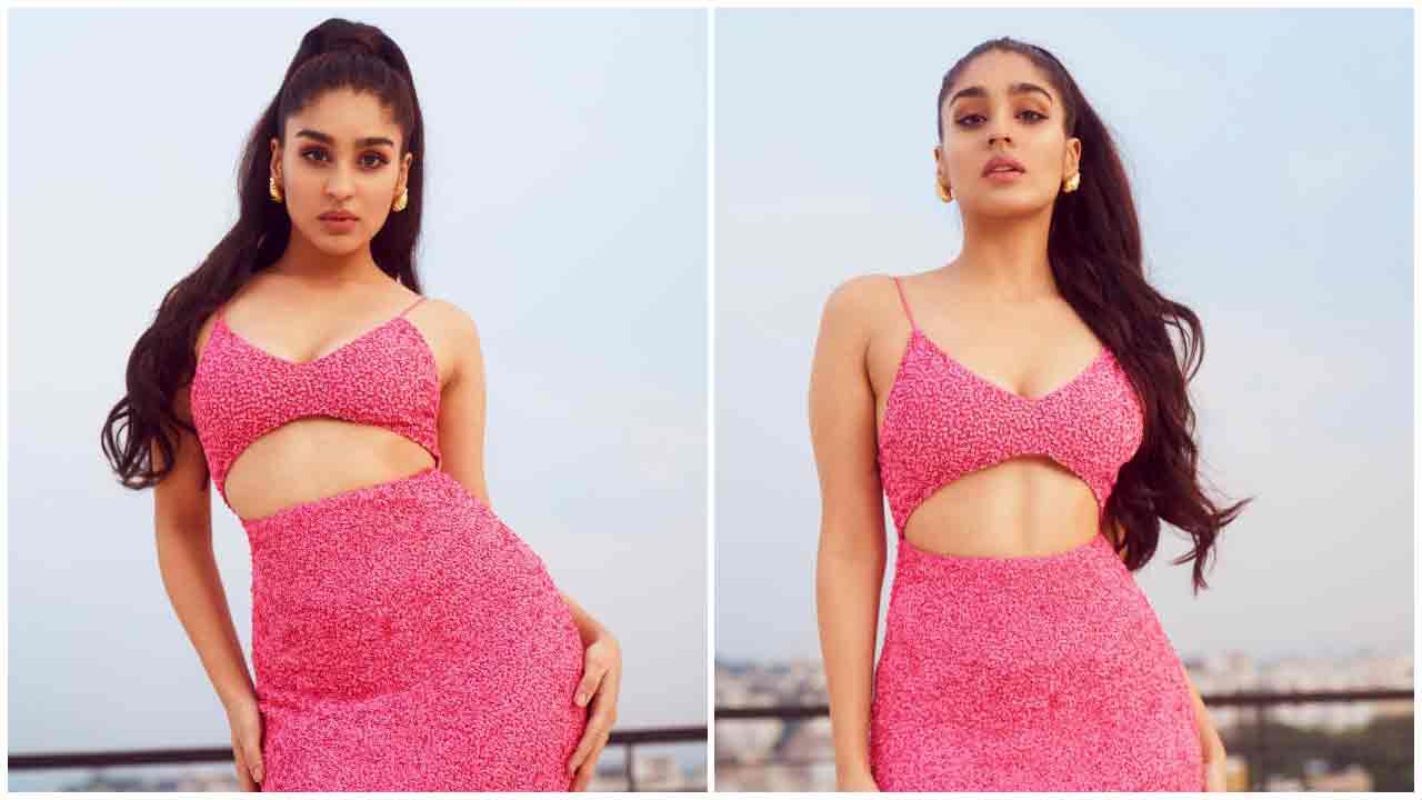 Yukti Thareja | గులాబీ రంగు డ్రెస్‌లో గుబాళిస్తున్న యుక్తి తరేజా..