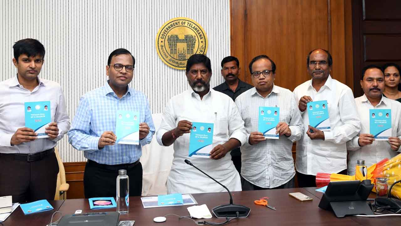 Deputy CM Mallu Bhatti Vikramarka | ‘తెలంగాణ స్టేట్ ఎట్ ఏ గ్లాన్స్’ పుస్తకాన్ని ఆవిష్కరించిన డిప్యూటీ సీఎం మల్లు భట్టి విక్రమార్క