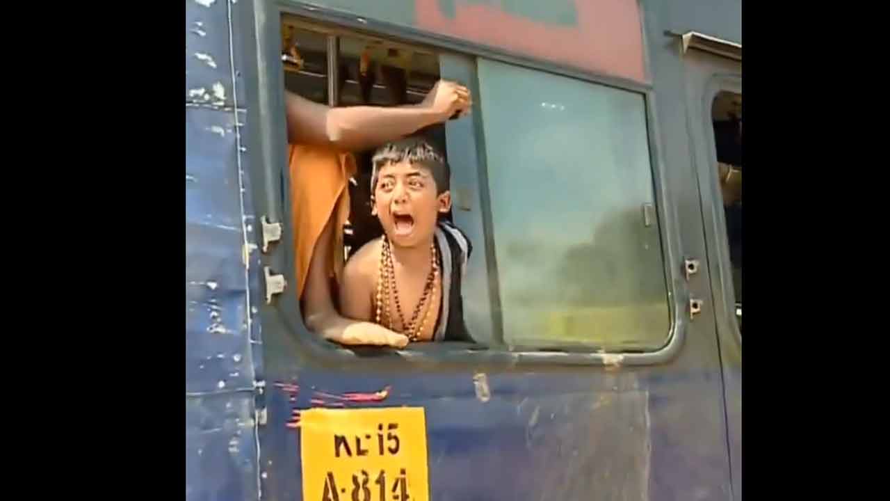 Sabarimala: తండ్రి కోసం వెక్కివెక్కి ఏడ్చిన‌ చిన్నారి అయ్య‌ప్ప‌.. వైర‌ల్ అవుతున్న వీడియో