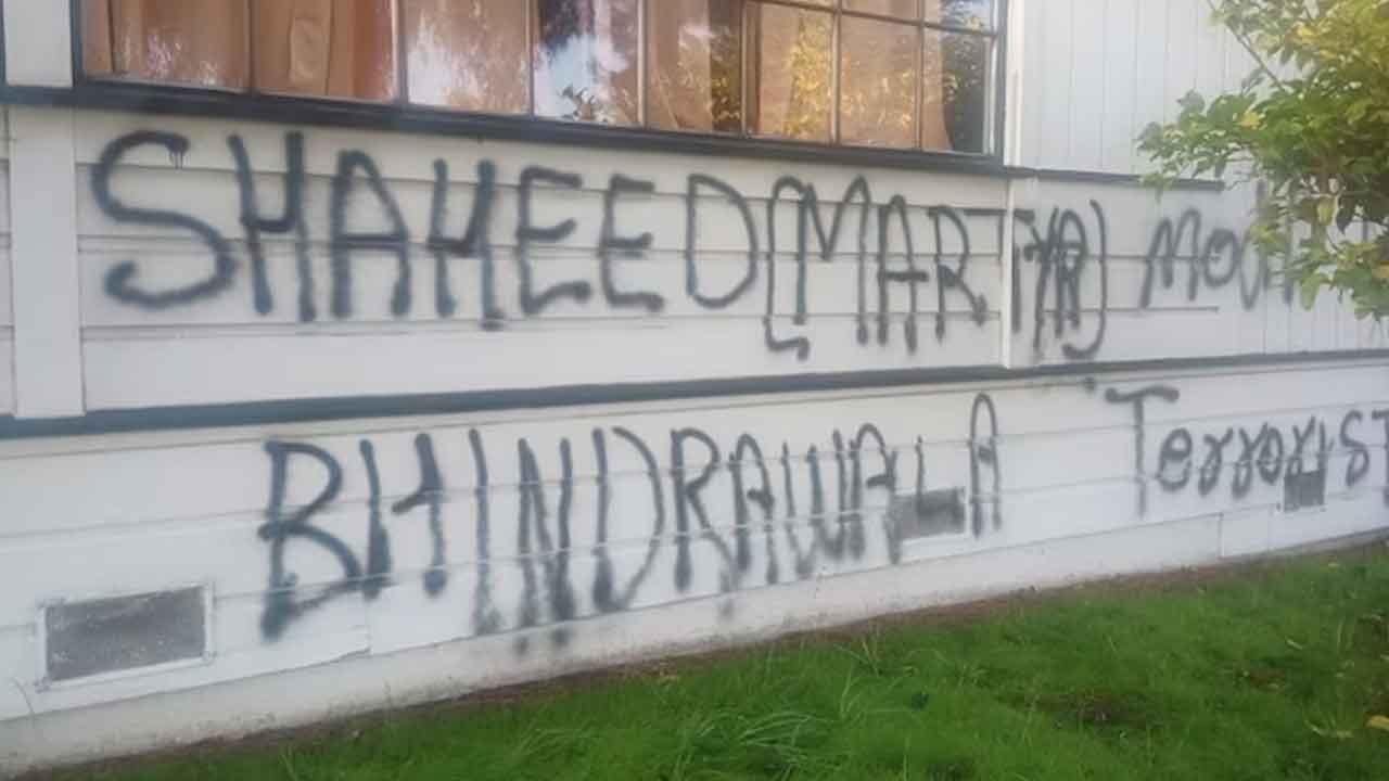 అమెరికాలో హిందూ దేవాలయంపై దాడి