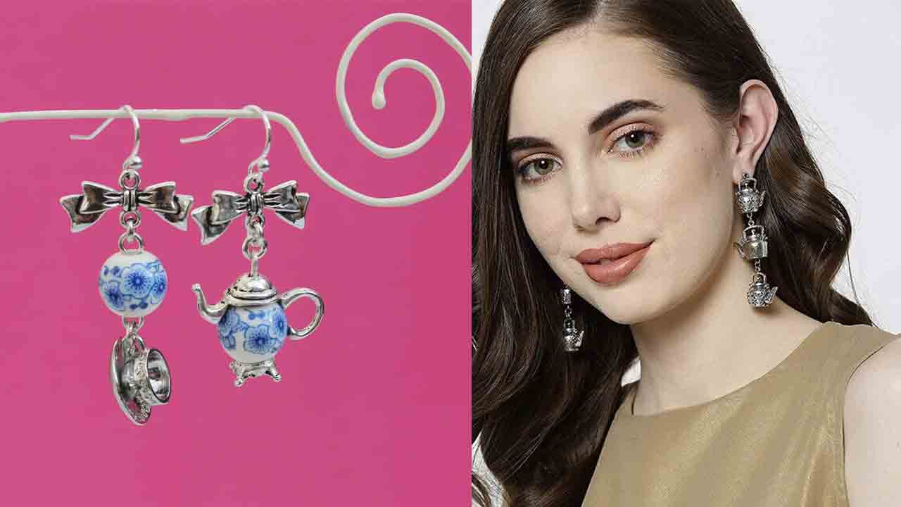 టీ పాట్, టీ కప్పు డిజైన్‌తో ఆభరణాలు బలేగున్నాయి కదూ..!