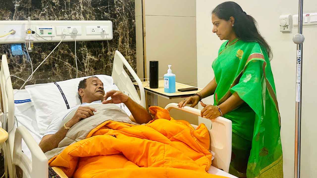 Minister Komati Reddy | మంత్రి కోమటిరెడ్డి వెంకట్ రెడ్డిని పరామర్శించిన ఎమ్మెల్సీ కవిత