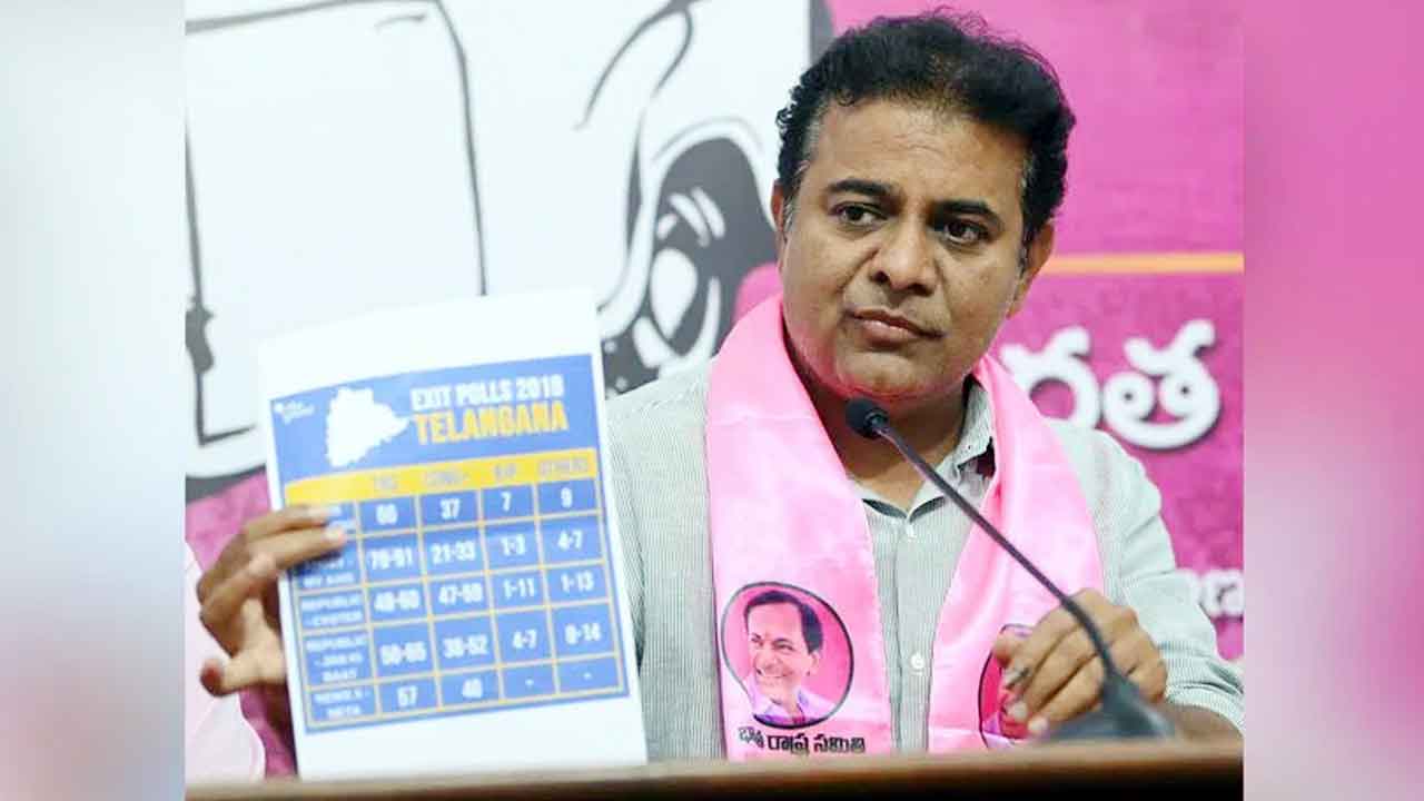Minister KTR | ఎగ్జిట్‌పోల్స్‌ అంచనాలు తప్పయితే క్షమాపణలు చెబుతారా?: మంత్రి కేటీఆర్‌