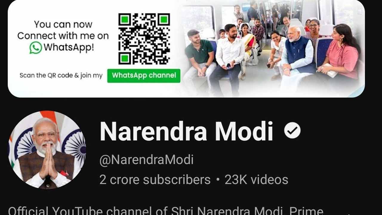 PM Modi: యూట్యూబ్‌లో ప్ర‌ధాని మోదీ రికార్డు..