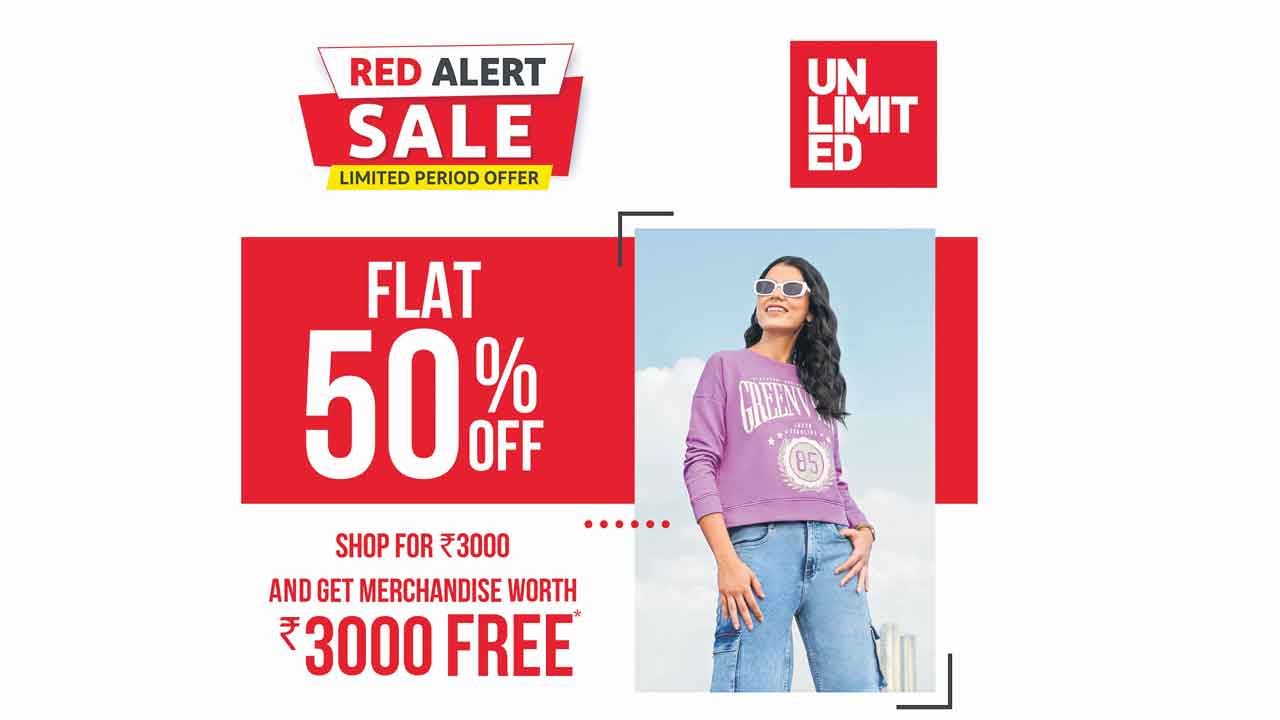 అన్‌లిమిటెడ్‌లో 50 శాతం రాయితీ