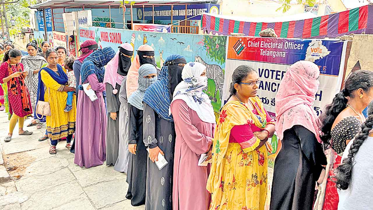 ఖైరతాబాద్‌ నియోజకవర్గంలో.. 52.7శాతం పోలింగ్‌