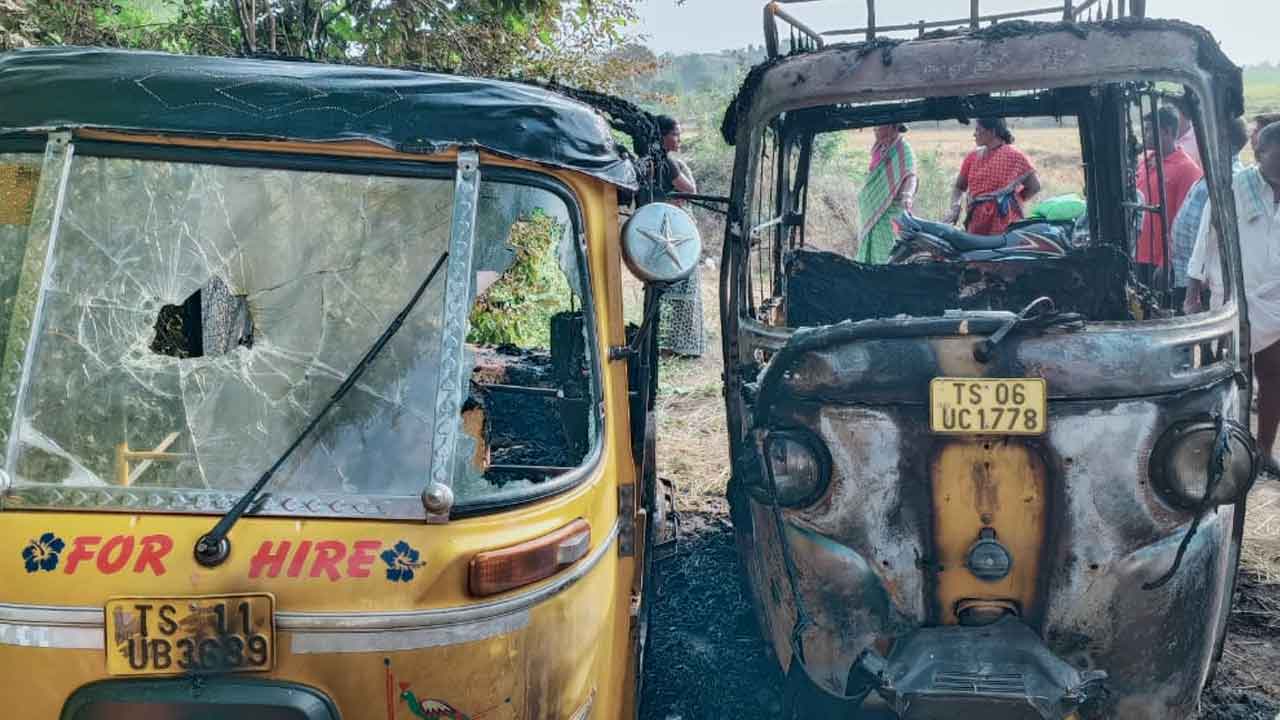 Crime news | బీఆర్‌ఎస్‌ కార్యకర్తల వాహనాలను దగ్ధం చేసిన దుండగులు