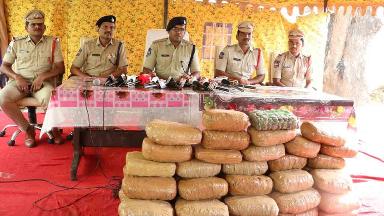 120 కిలోల గంజాయి పట్టివేత