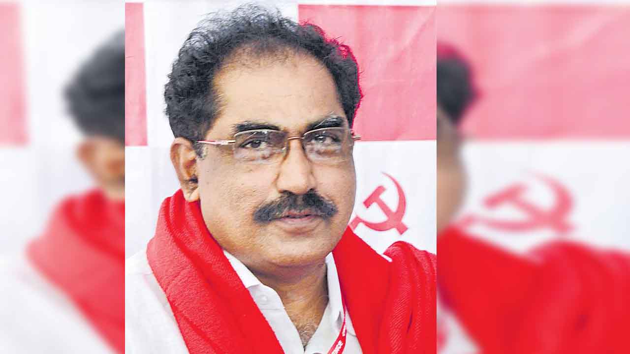 సీపీఎం రాష్ట్ర కార్యదర్శి తమ్మినేనికి అస్వస్థత