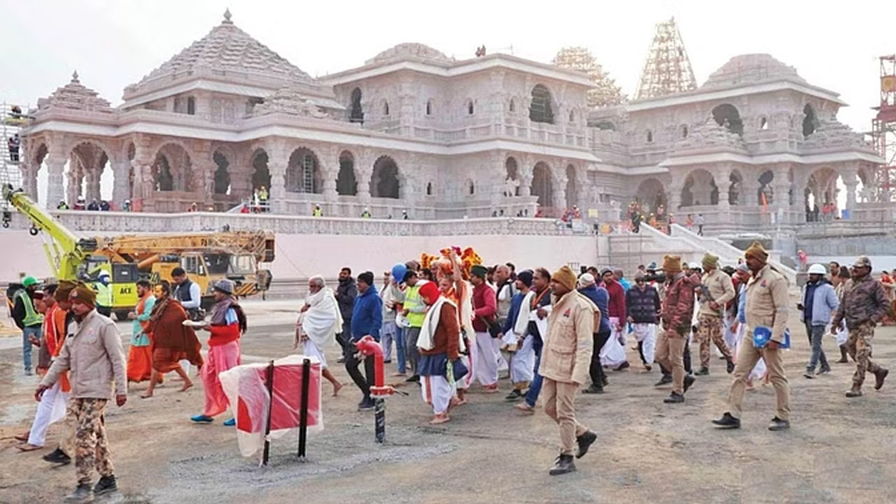 Ram Mandir Latest Photos | అయోధ్య రామ మందిరం కొత్త ఫొటోలు వచ్చేశాయ్‌..!