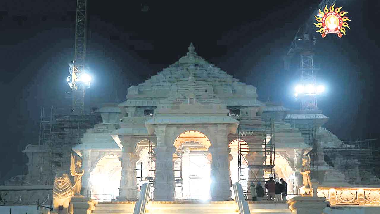 Ayodhya | రామమందిర ప్రారంభోత్సవం.. టైమ్‌స్కేర్‌లో ప్రత్యక్ష ప్రసారం