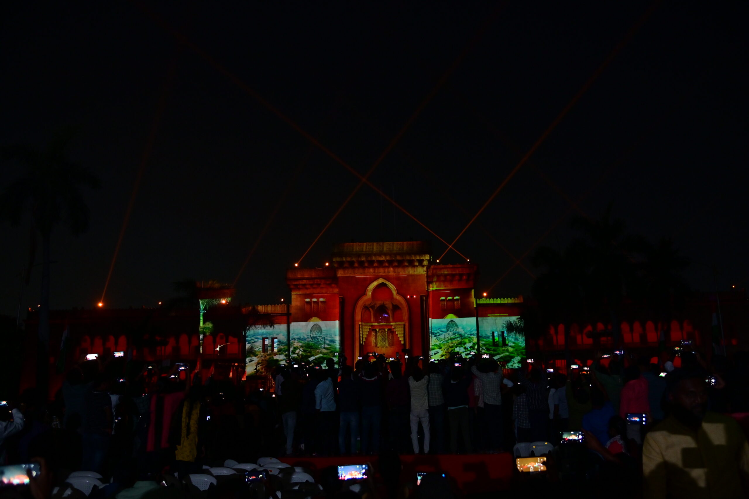 Dynamic Laser Show At Arts College In Osmania University (1)