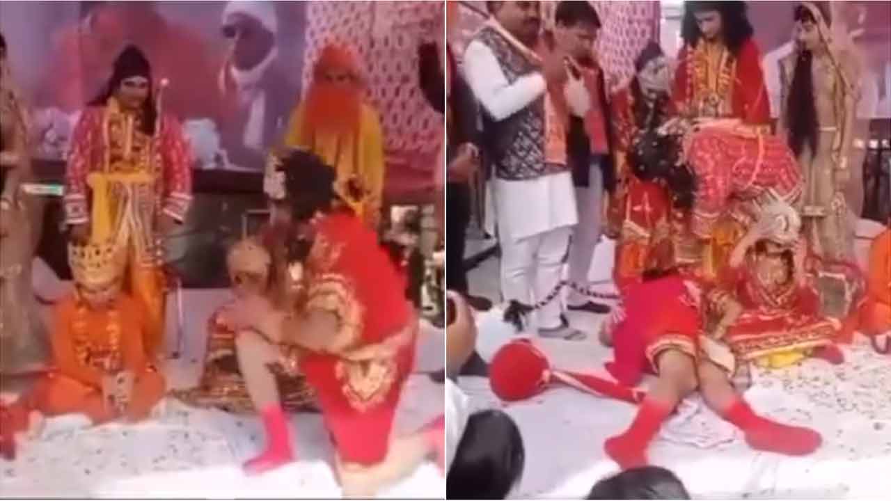 Heart Attack | జై శ్రీరామ్‌ అని నినదిస్తూ గుండెపోటుతో మృతిచెందిన హనుమ వేషధారి..!