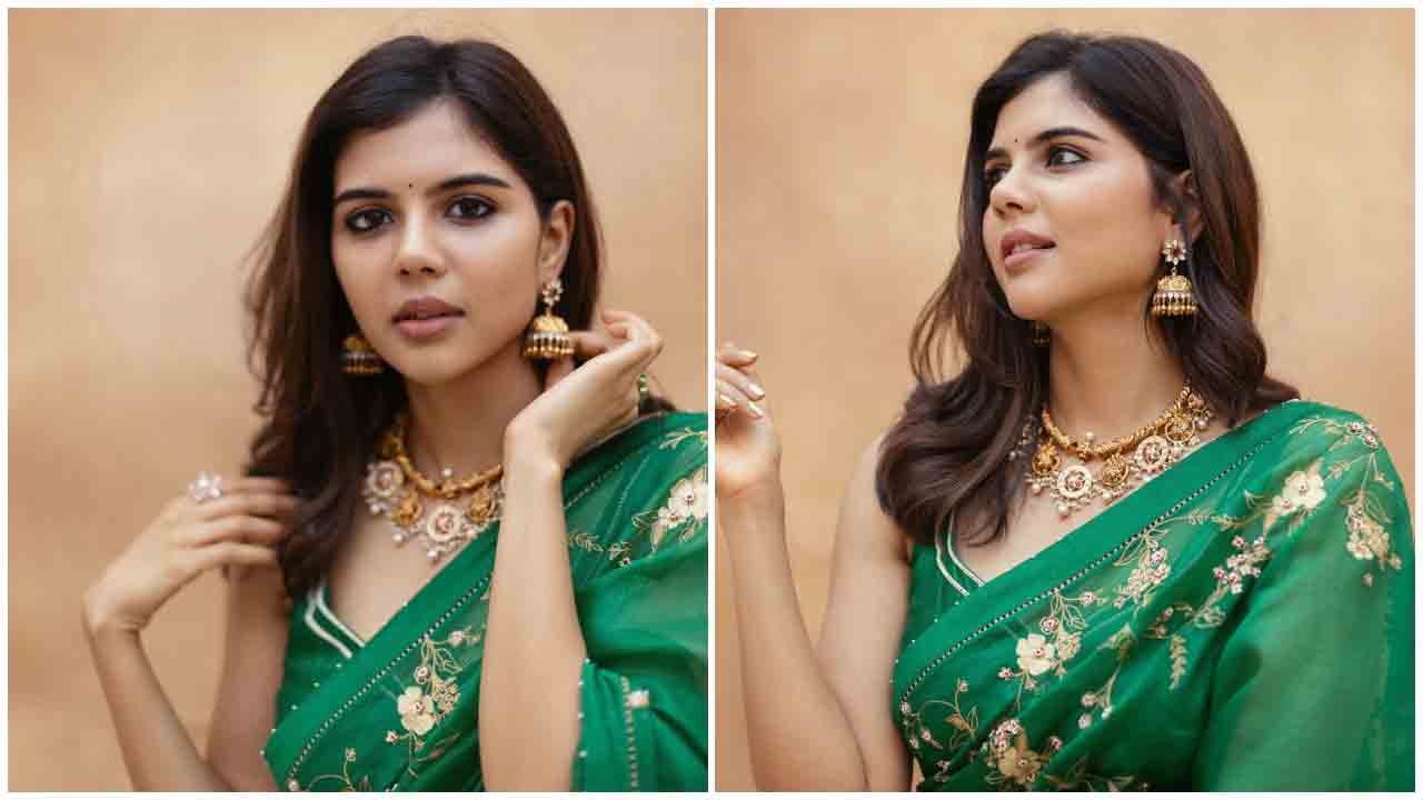 Kalyani Priyadarshan | ఆకుపచ్చ చీరలో పచ్చందనాల సోయగంలా మెరిసిపోతున్న కల్యాణి ప్రియదర్శన్..