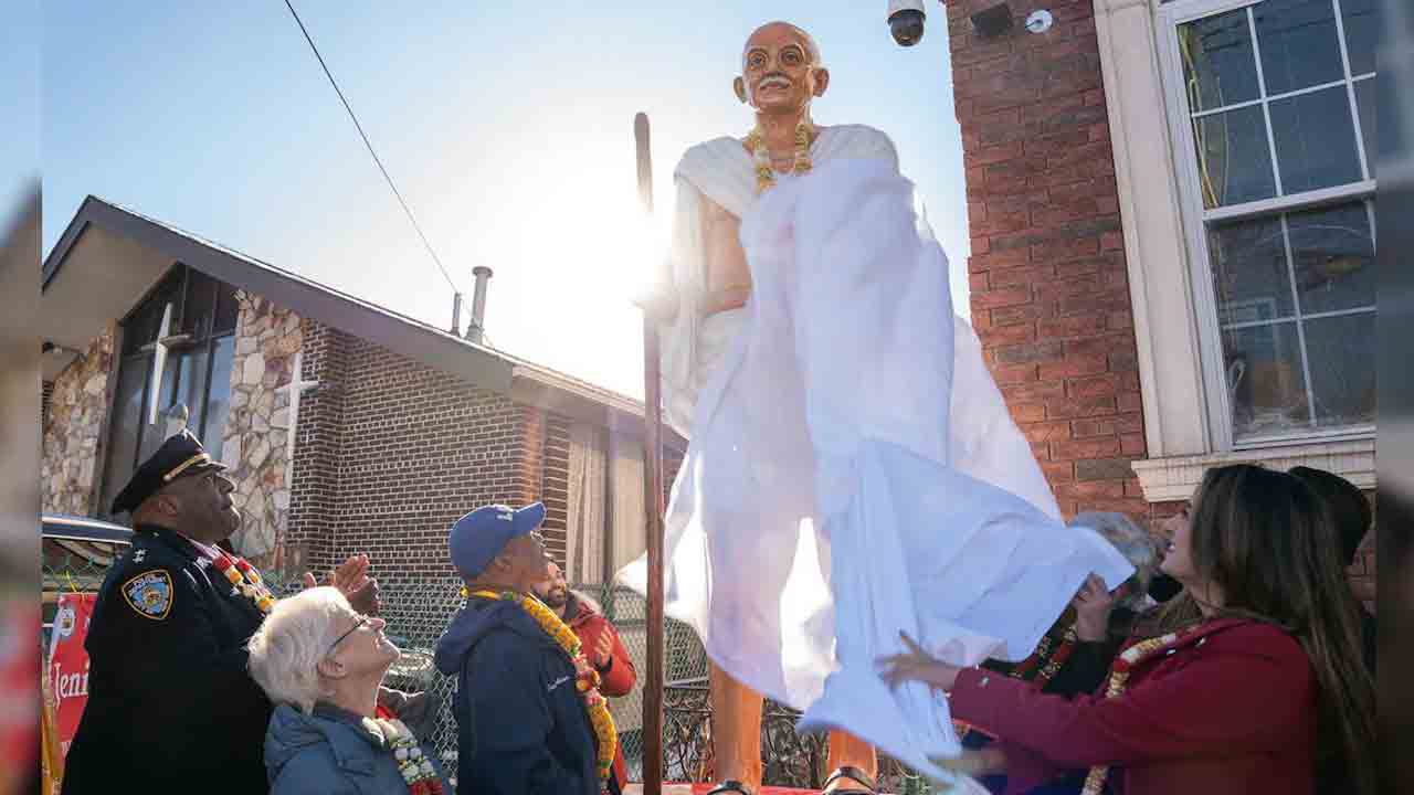 Mahatma Gandhi | న్యూయార్క్‌లో మహాత్మా గాంధీ నూతన విగ్రహం ఆవిష్కరణ