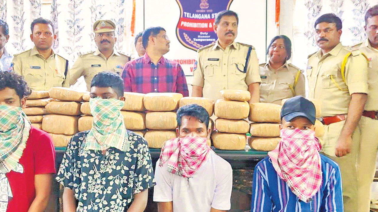 భారీగా గంజాయి స్వాధీనం