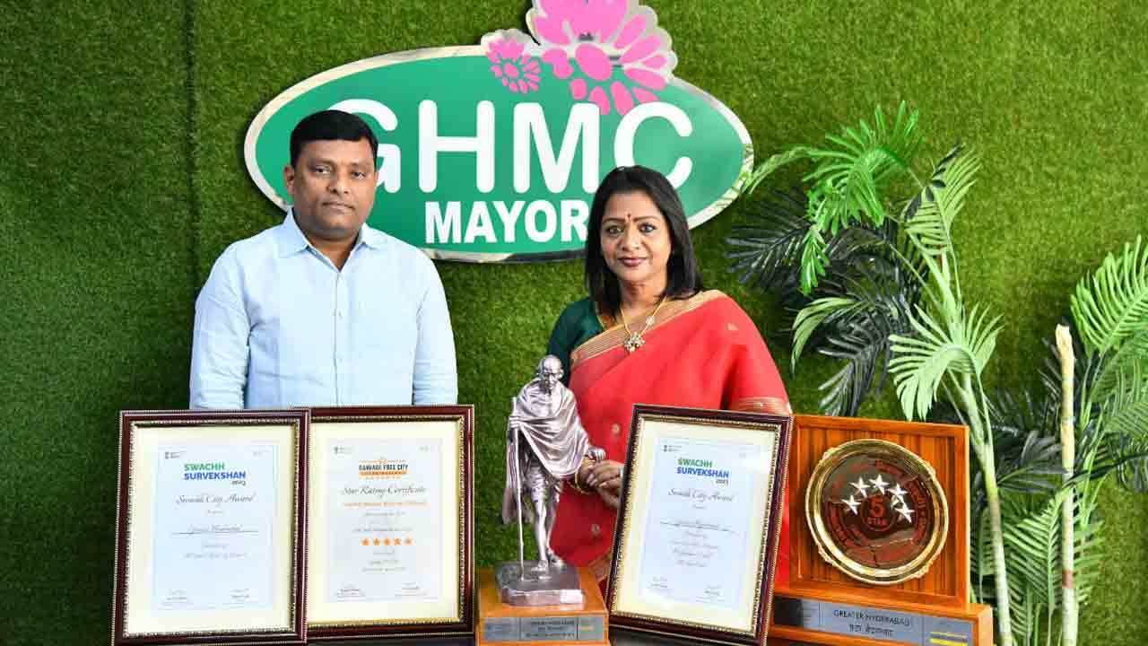 Mayor Vijayalakshmi | కార్మికుల కృషి, ప్రజల సహకారంతో జీహెచ్‌ఎంసీకి జాతీయ అవార్డులు : మేయర్‌ విజయలక్ష్మీ