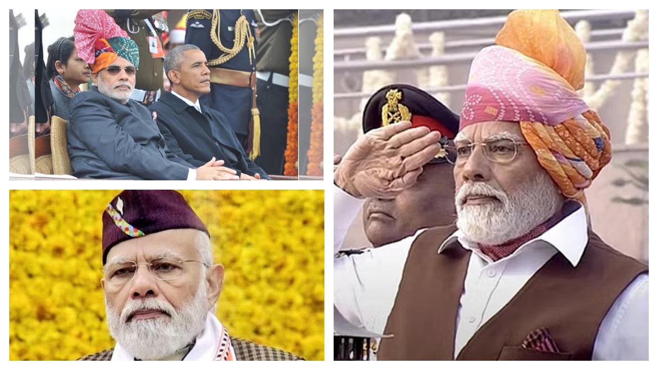PM Modi | తలపాగాలో మళ్లీ మెరిసిన ప్రధాని మోదీ.. 2015 నుంచి ఇప్పటి వరకు ఏ స్టయిల్‌ తలపాగా ధరించారో తెలుసా..?